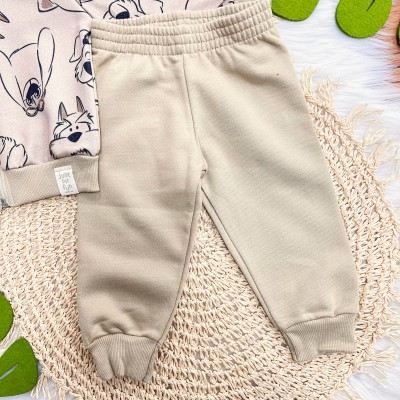 Conj. Jaqueta Oiee Au Au! e Calça de Moletom - Areia